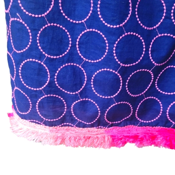 Lilly Pulitzer Embroidered Circle Ombre Fringe Dress Size 6 - Picture 7 of 16